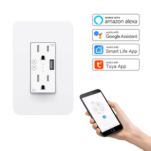Alexa google ev abd çok liman fiş wifi ev duvar soket tr usb şarj aleti evrensel 15a akıllı güç çıkışı - Product Image 1