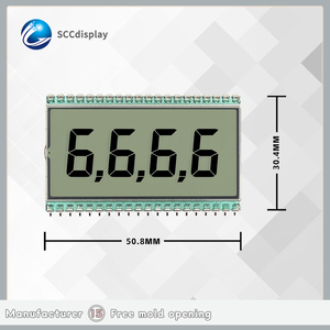 Display LCD a 7 segmenti statico SJXDGN046 HTN moduli digitali monocromatici positivi con punto decimale a basso prezzo - Product Image 4