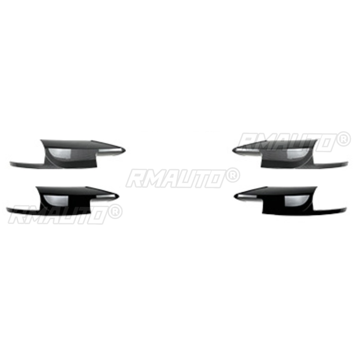 Glossy Black Front Side Splitter