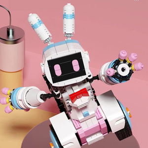 売れ筋DIY RCロボットコンパニオンロボット青とピンク-アプリバージョンリモート電話制御アプリ子供向けの初期のインテリジェントゲーム - Product Image 5