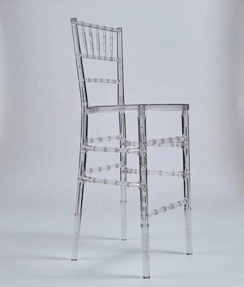 Cadeiras de barra claras da resina chiavari do pc tiffany