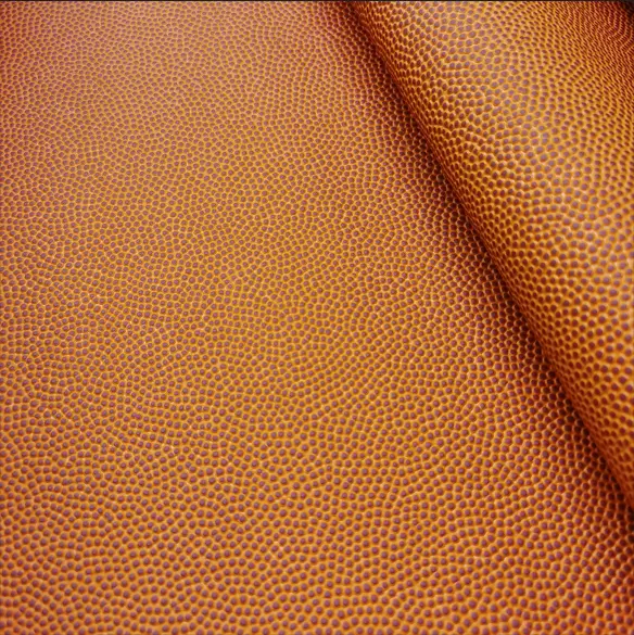 Pelle PU di colore arancione per basket in pelle sintetica di alta qualità spessa 1.4MM per realizzare palloni da basket