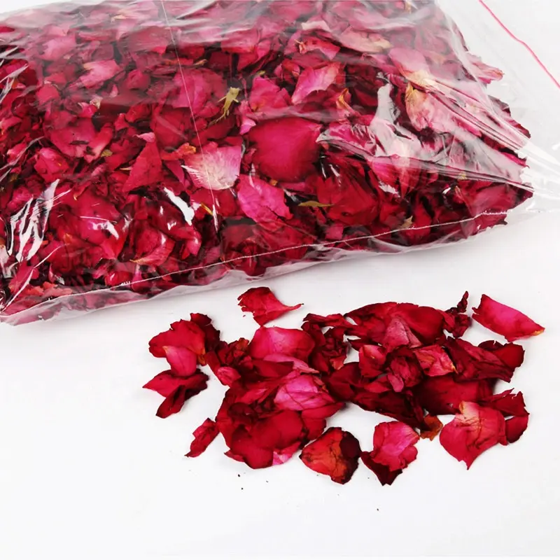 Getrocknete natürliche echte rote Rosen blätter Bio getrocknete Blumen Großhandel am besten für Hochzeits feier Dekoration, Bad, Körper wäsche