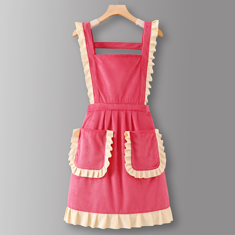 PinkLZ627Corduroy princess style strap