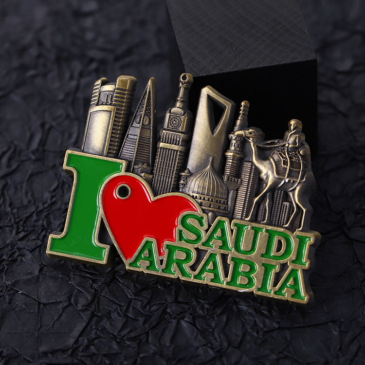 3D Cities Fridge Magnet