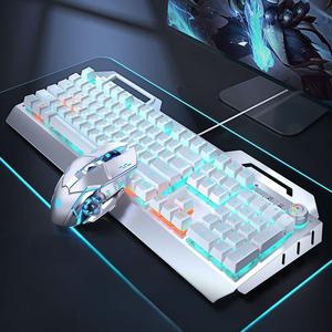 Combinación de teclado y ratón mecánicos con cable de 104 teclas para juegos y oficina - Product Image 3