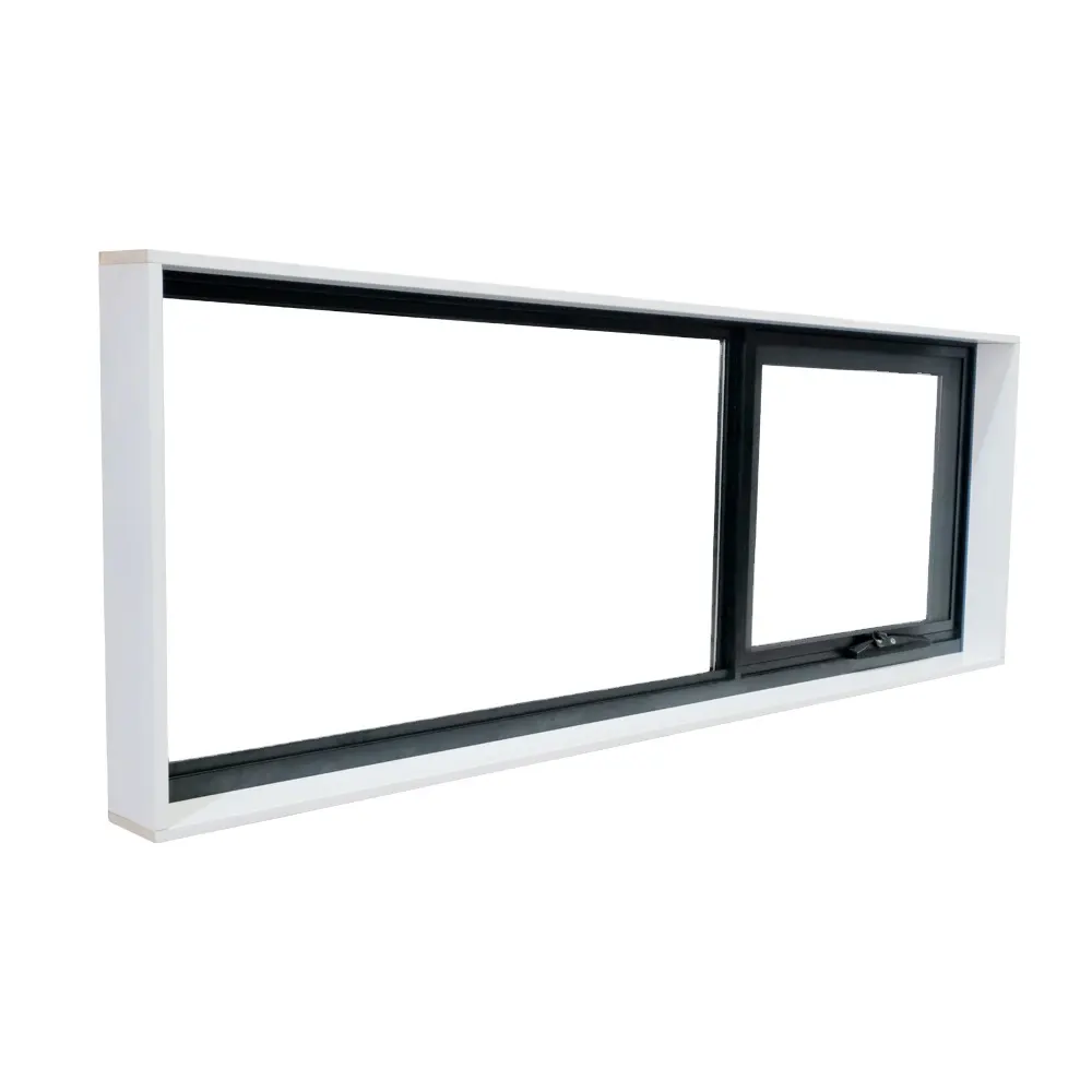 Жилое двойное закаленное тентовое стекло с алюминиевой рамой от производителя, белое, черное, серое, индивидуальное окно