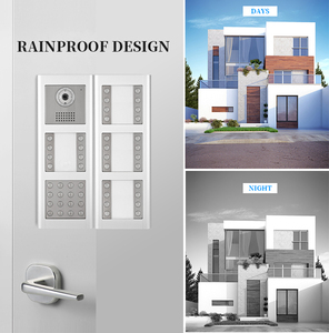 Sistema de intercomunicación de timbre de vídeo IP RFID de 32 botones, kit de teléfono de puerta POE para edificios de apartamentos múltiples con visión nocturna - Product Image 4