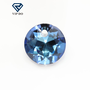 Toptan fiyat yeni keskin alt taş çiçek tek delik kolye DIY takı aksesuarları K9 kristal cam Rhinestones