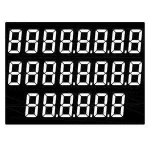 Benutzer definierte 7 Segment Tn Htn Stn Fstn Lcd Hersteller Custom ized 6 7-stelliges LCD-Anzeige modul für Kraftstoff pumpensp ender - Product Image 6