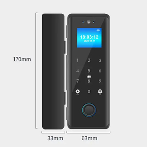 Codice batteria al litio scheda di impronte digitali APP Face ID telecomando lucchetto intelligente lucchetto in vetro Smart Lock - Product Image 4
