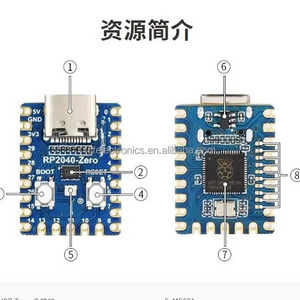 Raspberry Pi RP2040 Zero microcontrollore PICO scheda di sviluppo RP2040 modulo processore dual core