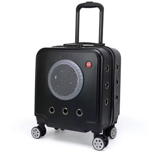 Kedi ve köpek seyahat tekerlekli çanta-büyük kapasiteli taşınabilir şeffaf havayolu taşıma sırt çantası OEM - Product Image 2