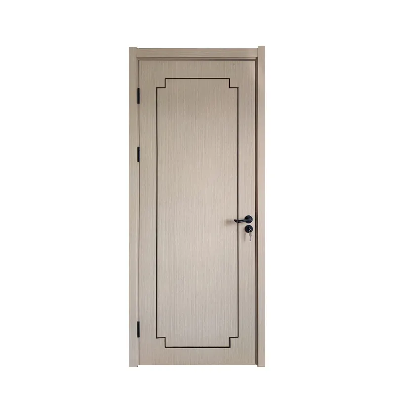 Portes intérieures en PVC MDF en bois bon marché avec papier/panneau de mélamine