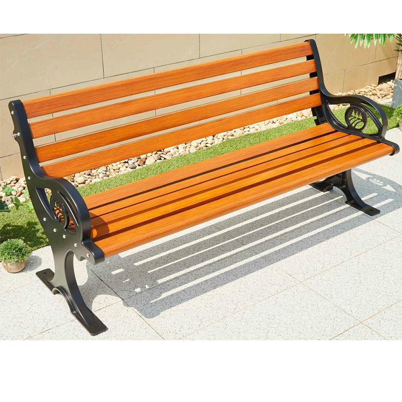 Dolphin park chair wood grain color 150cm