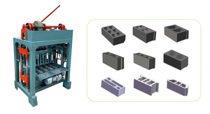 Otomatik finişer döşeme tuğla yapma makinesi bina içi boş beton çimento tuğla kalıplama blok yapma makinesi - Product Image 5