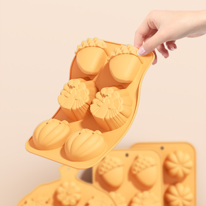 Thu Hoạch Lễ Hội Bí Ngô Silicone Bánh Trang Trí Khuôn-Sinh Thái Thân Thiện Tái Sử Dụng Chịu Nhiệt Nướng Công Cụ - Product Image 4