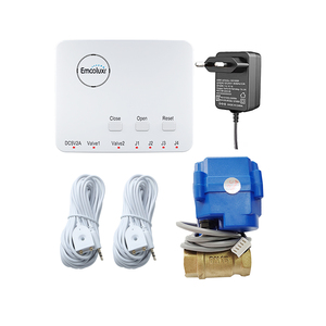 Baterias ou 5V EU Plug Powered Wired Sistema de Proteção contra Vazamento de Água com DN15 (1/2 Polegada) Válvula De Latão e 2pc 6-Meter Water Sensor