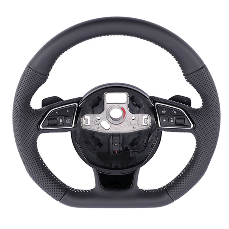 buttons+small paddles+perforated leather