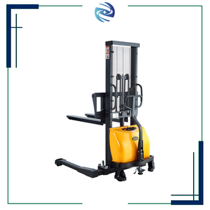 Customized Wide Leg EU/US Pallet Manually Operated Adjustable Forks High Lift <strong>Stacker</strong> Foot Operated Electric Straddle <strong>Stacker</strong> - Product Image 3