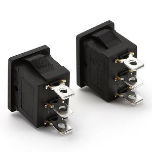 KCD1 21x15mm 3 pozisyonlu Rocker anahtarı sıfırlama fonksiyonu ile ON-OFF-ON anlık geçiş anahtarı - Product Image 4