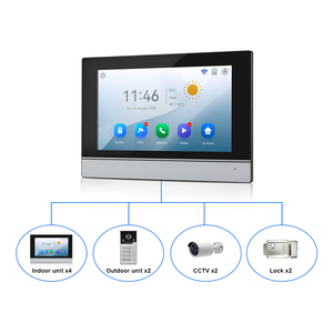4 Button <strong>Video</strong> <strong>Intercom</strong> <strong>System</strong> Apartment WiFi <strong>Video</strong> Doorbell Waterproof Camera with 7 Inch Touch Monitors Wire <strong>Video</strong> Door Phone - Product Image 4