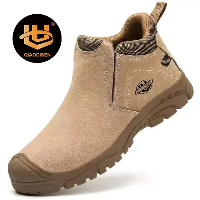 Botas de seguridad para hombres, zapatos de seguridad con punta de acero, antiincrustante, a prueba de fuego, para construcción