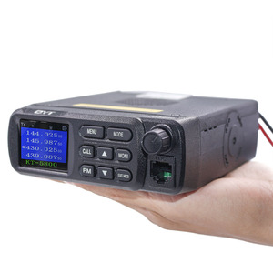 QYT KT-5800 12/24V Camion Mini Walkie Talkie Quad Display 25W Dual band UHF/VHF Auto radio 5800 Mobile Radio Aggiungere Cavo di Programmazione - Product Image 3