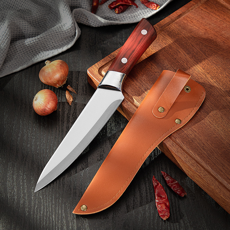 Cuchillo de carne grande con funda