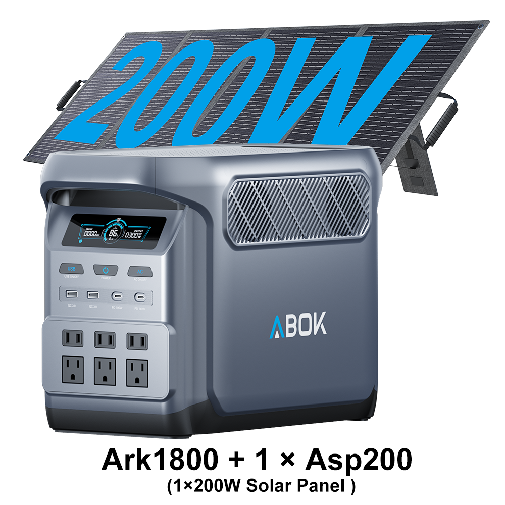 Ark1800 With 1 pc 200W Solar Panel