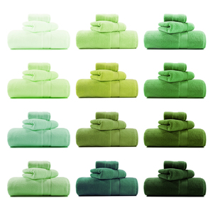 Nice Hand Feeling Low Twist Thick 100%cotton Green <strong>Towel</strong> with Customized Color - Product Image 2