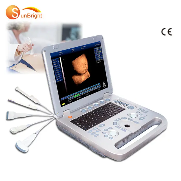 Macchina ginecologica medica portatile di ultrasuono 3d di SUN-800D di ultrasuono di BW/computer portatile di gravidanza USG