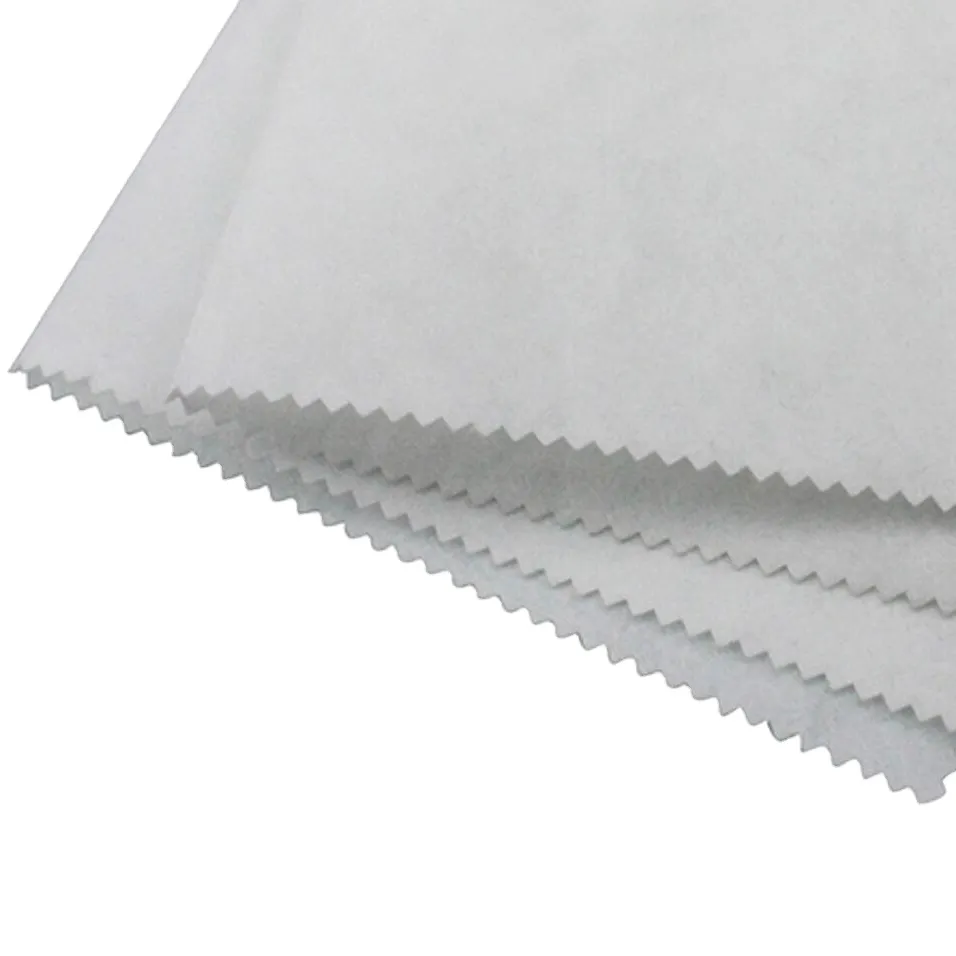 1025H เย็บปักถักร้อยโคลง Interlining ตัดไป100% โพลีเอสเตอร์นอนวูฟเวนสนับสนุนกระดาษผ้าเย็บปักถักร้อยโคลงสนับสนุน