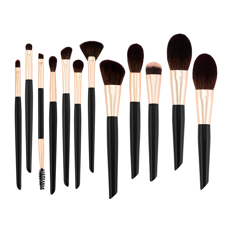 Ensemble de pinceaux de maquillage bleu 2