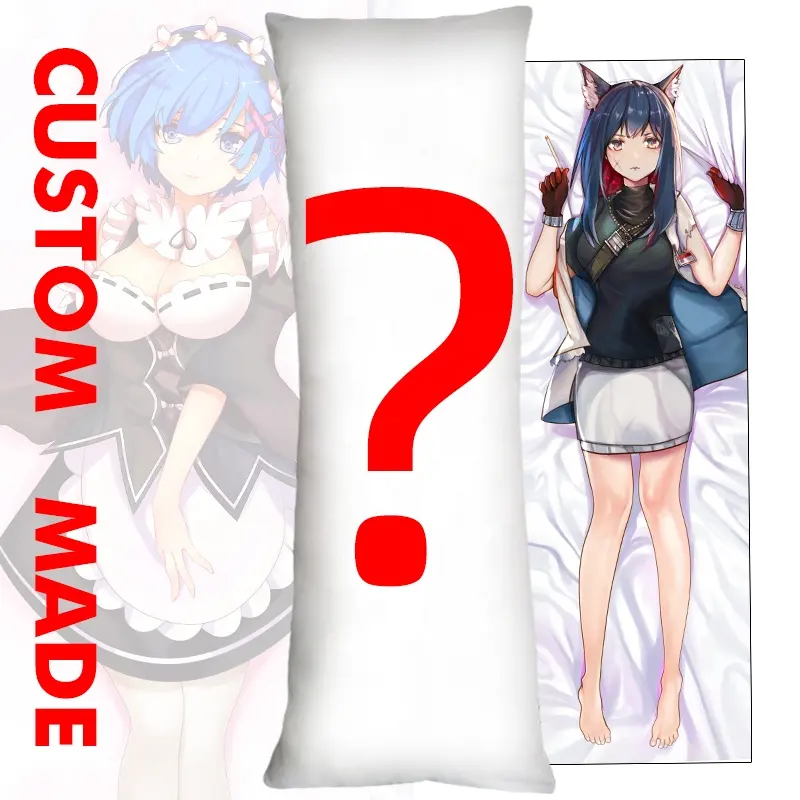 Handmade custom print bolster anime pillow dakimakura hugging pillow cover decorative pillow case