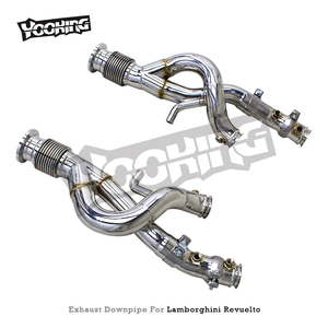 ランボルギーニRevuelto V12 6.5L 2023-2025レーシングスポーツエキゾースト用オートコンペティションダウンパイプヒートシールドストリートヘッダー付き - Product Image 2