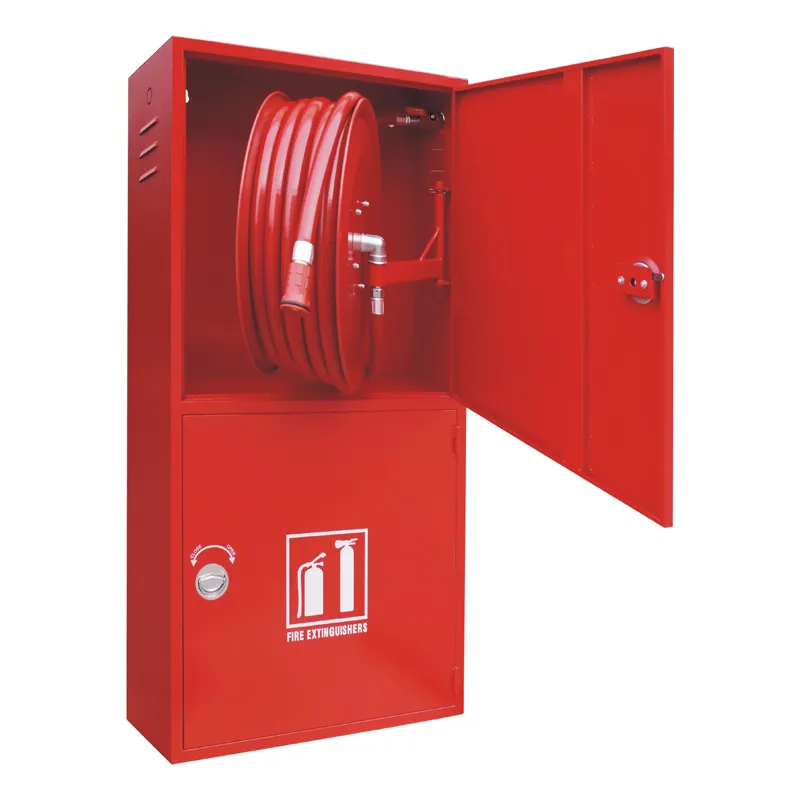 Caja de hidrantes Tubos de lucha contra incendios rojos Sistema de protección contra incendios Gabinetes de carrete de manguera de incendios de acero al carbono de acero inoxidable