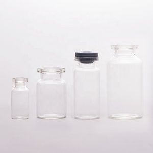 Frascos de viales de vidrio vacíos transparentes o ámbar de 2ml, 10ml, 30ml, 50ml, 100ml con tapón de goma para gotas oculares o infusiones - Product Image 4