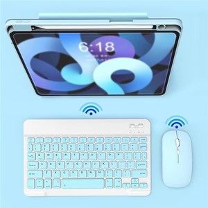 Conjunto de teclado y ratón inalámbrico 030, juego de teclado y ratón recargable de 10 pulgadas para Mac / iOS / Windows / Android - Product Image 4