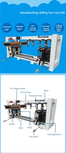 STR Woodworking CNC Row <strong>Line</strong> <strong>Drilling</strong> Machine Multi Boring Machine for Solid Wood Panel Hole <strong>Drilling</strong>