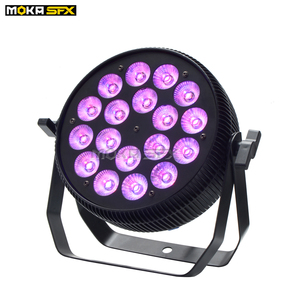 Sıcak satış ultra-ince Model taşınabilir 18x10w 4 in1LED RGBWAU par ses kontrolü ile (siyah) - Product Image 1