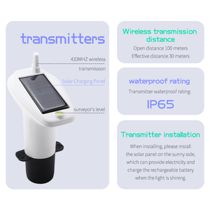 Controlador ultrasónico automático Medidor de tanque de nivel de agua Indicador Sensor de hombre para instrumentos de medición de nivel de medición - Product Image 2