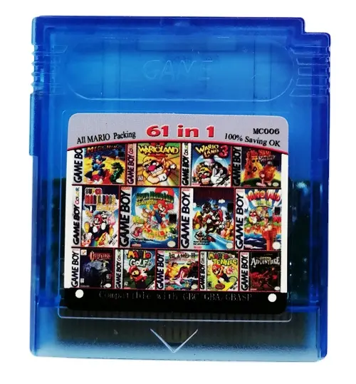 Console de cartes à collectionner GBC 61 en 1 Jeu vidéo pour Gameboy Color