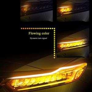 ไฟ LED DRL รถยนต์อเนกประสงค์,ไฟวิ่งตอนกลางวันยืดหยุ่นได้หลอด LED 12V กันน้ำ DRL ไฟวิ่งตอนกลางวัน2ชิ้น - Product Image 3