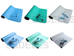 Коврик Настольный резиновый, антистатический, с ремешком на запястье и заземляющим шнуром - Product Image 5