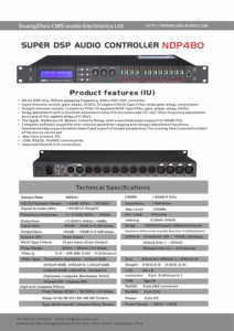 Procesador de audio digital 4 entradas 8 salidas Sistema de sonido profesional Karaoke Procesador de audio multifunción - Product Image 3