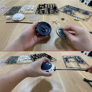 6合1机械陀螺机器人套件儿童diy组装拉杆齿轮陀螺仪机器人积木蒸汽科学实验套装 - Product Image 4