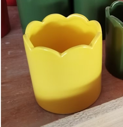 Yellow with white