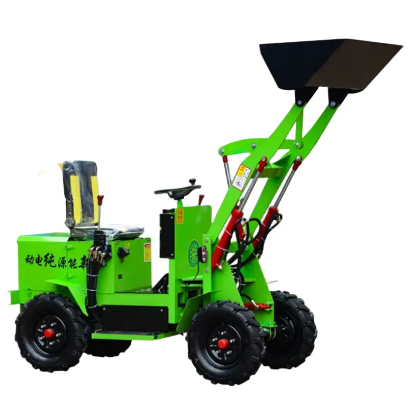 Mini Trator Projeto Uso Fazenda Jardim Uso Máquinas 650kg Loading Machine Front Hoe Wheel Loader com Ce