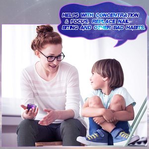 インフィニティフィジェットマジックパズルフリップキューブストレス不安緩和指のおもちゃ大人と子供のためのEdcツールキリングタイムギャラクシースペース - Product Image 5